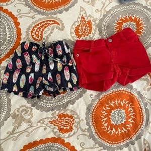 Lot of two pairs of shorts